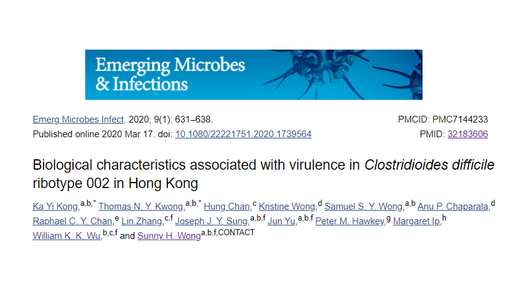 Bacterial ribotype leading to Clostridioides difficile infection