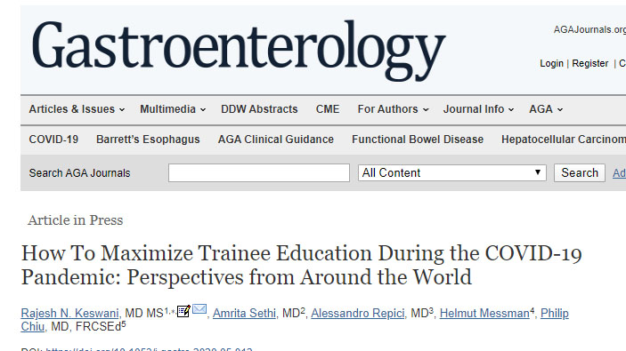 How To Maximize Trainee Education During the COVID-19 Pandemic: Perspectives from Around the World