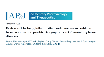 Microbiota-brain-gut interactions in intestinal inflammation and psychiatric illnesses