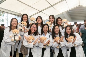 CU Medicine Medical freshmen took a group photo