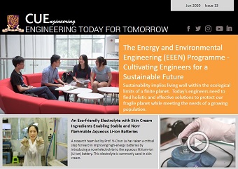 EEEN Programme Featured in CUEngineering Newsletter in June 2020 (Issue 13)