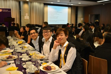 Students at Formal Hall 