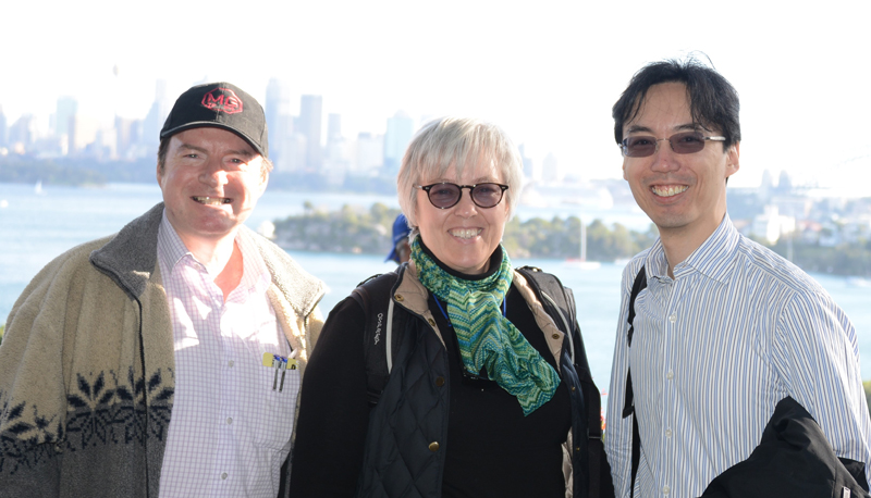 Prof. Ronald Ma (right) has established a close collaboration on diabetes research with Prof. Tony Keech (left) and Prof. Alicia Jenkins (middle) from the National Health and Medical Research Council Clinical Trials Centre in the University of Sydney.