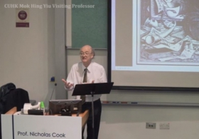 Prof. Nicholas Cook on “Music as Creative Practice”