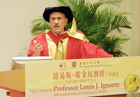 Public Lecture by Professor Louis Ignarro on 'The Road to Stockholm - A Nobel Mission'