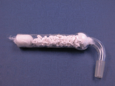 image: A tube packed with anhydrous calcium chloride