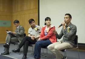 Ms. Yu Chui Yee, Mr. Lee Chi Wo Daniel and Mr. Cheng Ka Ho on 'My Radiant Life in the Sports Fields'