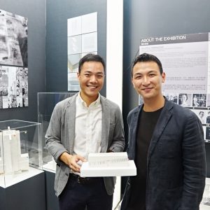 2015 MArch graduates Sam Wong (left) and Marco Wong, designers of the Times Square Living Room Museum.