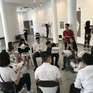 Lunch discussion at The Cooper Union