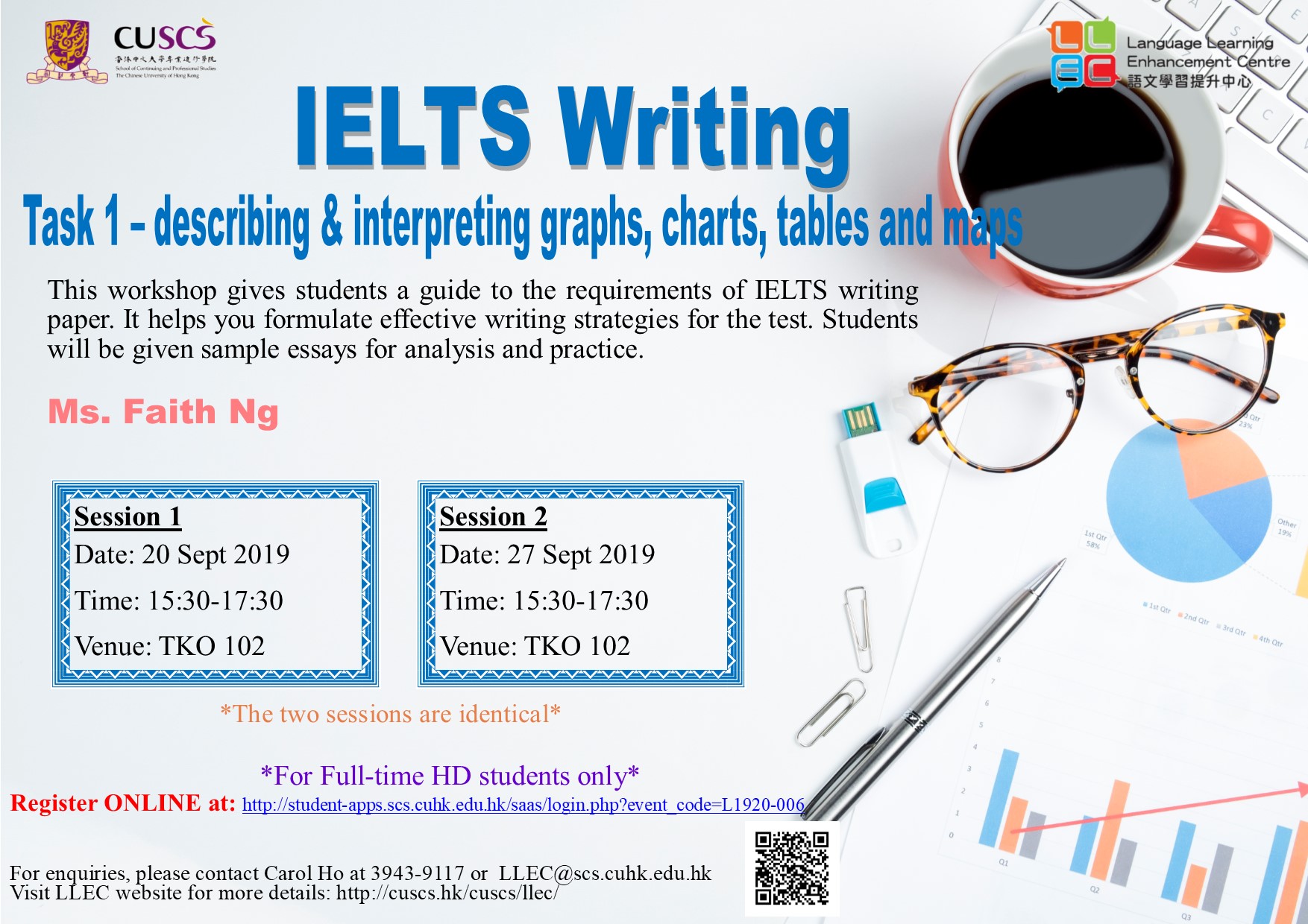 IELTS Writing Workshop (Task 1 – describing & interpreting graphs, charts, tables and maps)