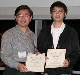 Prof. Michael Rung-Tsong Lyu and Mr. Zibin Zheng as the First Hong Kong Winners of the ACM SIGSOFT Distinguished Paper Award at ICSE 2010