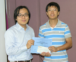 Mr. LIU Xiaopei Won the First Prize of IEEE (Hong Kong) Postgraduate Student Research Paper Competition 2009