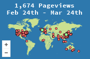 Locations of visitors to this page