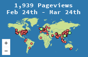 Locations of visitors to this page