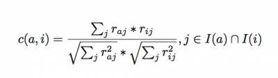 Cosine similarity