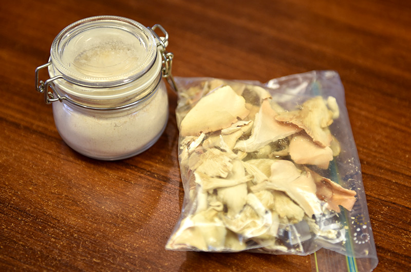 The team is developing mushroom powder products to accommodate the needs of the aged