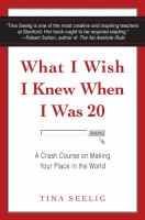 What I wish I knew when I was 20