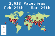 Locations of visitors to this page