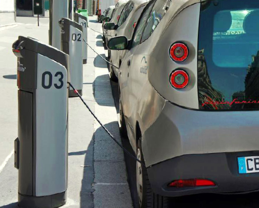 Autolib' Bluecar car-sharing service in Paris (photo by Mario Duran Ortiz)