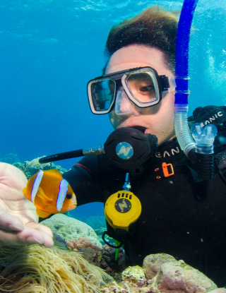 Exploring the reefs in Australia