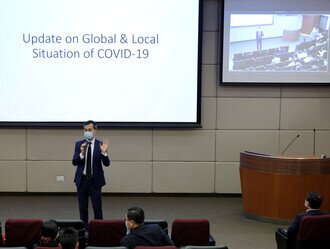 CUHK Council Chairman Dr Norman LEUNG (right) and Dr Dexter LEUNGDr. LUK Che Chung is an unsung hero of SARS and COVID-19