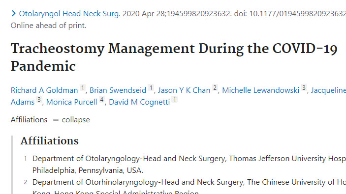 Otolaryngology – Head and Neck Surgery