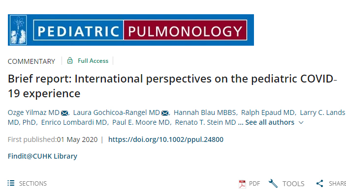 Pediatric Pulmonology