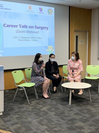 Group sharing of female surgeon