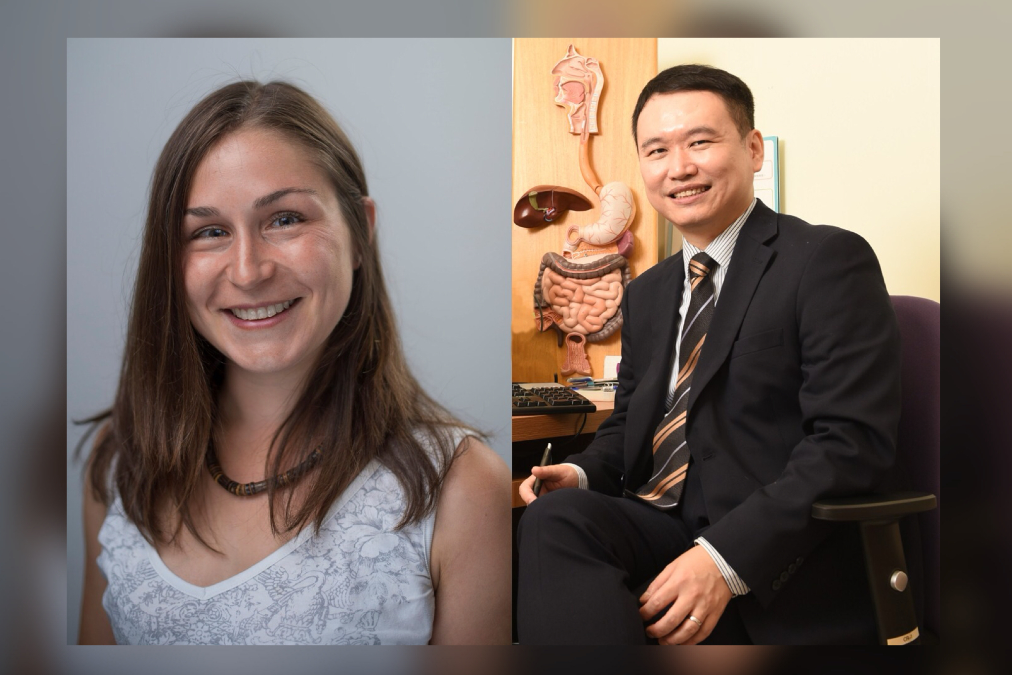 Dr. Jo Garrett (Left), Research Associate of the University of Exeter Medical School, and Professor Martin Wong (Right), Professor of the Jockey Club School of Public Health and Primary Care of the Faculty of Medicine at CUHK