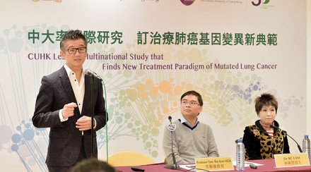 CUHK Leads a Multinational Study that Finds New Treatment Paradigm of Mutated Lung Cancer