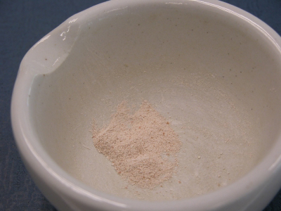 image: The eggshell was ground into fine powder