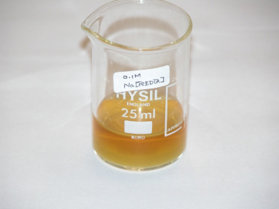 image: 0.1 M aqueous Na[Fe(EDTA)] solution