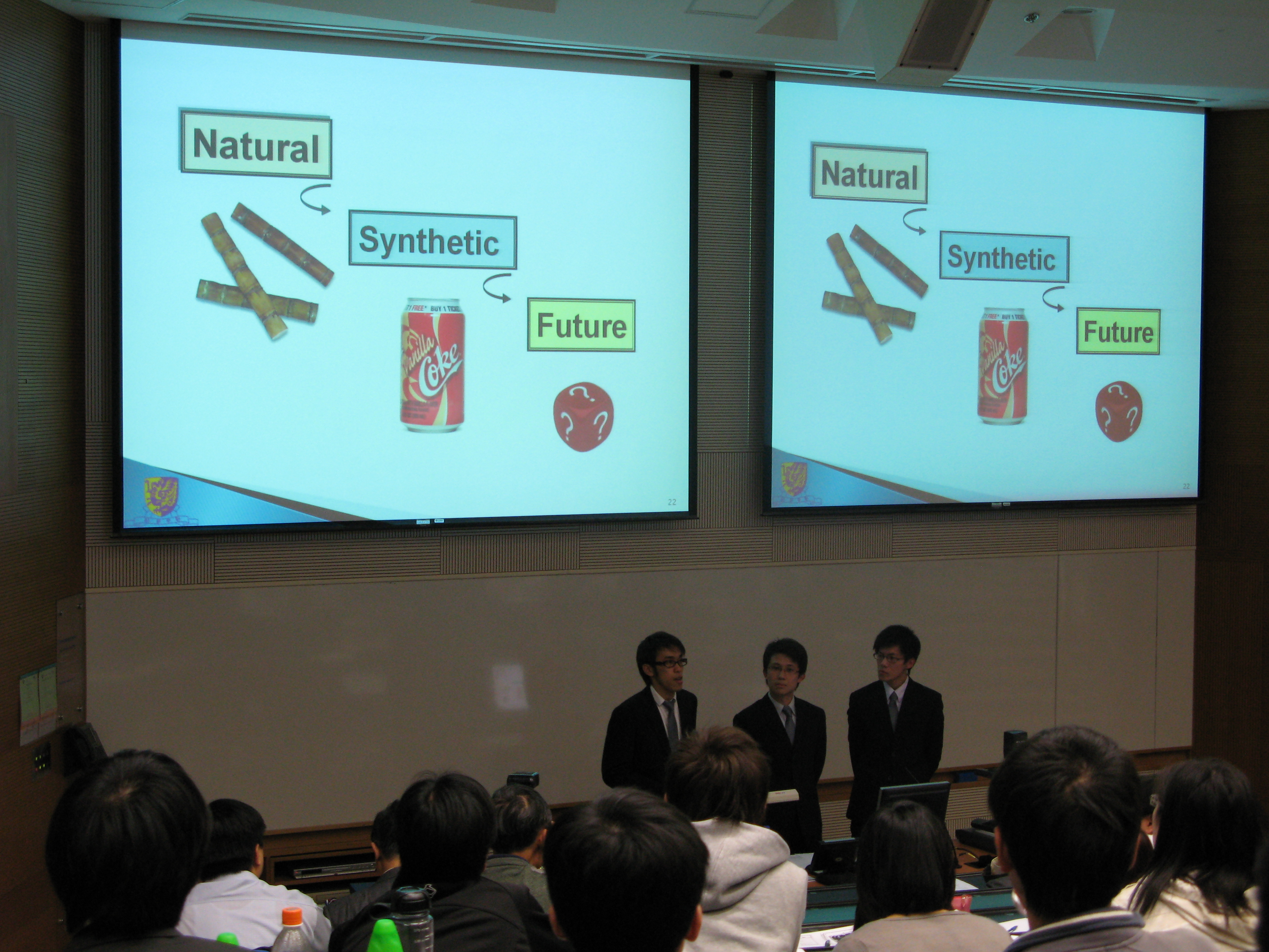 CUHK chemistry team presenting