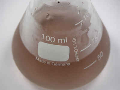 close-up image: The 4-hydroxybenzenediazonium ion solution