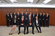 CUHK LAW team and the Faculty Coach, Prof. Peter Rhodes (2nd right, front row)