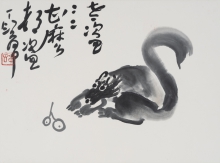 Exhibit highlight: Squirrel Thief by Ding Yin-yung