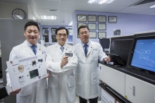 The Department of Obstetrics and Gynaecology of the Faculty of Medicine at The Chinese University of Hong Kong (CUHK) has successfully introduced a new genome sequencing technique for prenatal invasive genetic diagnosis, providing a more precise detection of pathogens in the fetus.  (From right) Associate Professor Prof. Richard Kwong Wai CHOY, Department Chairman Professor Tak Yeung LEUNG and Research Assistant Professor Dr. Elvis Zirui DONG, from the Department of Obstetrics and Gynaecology, Faculty of Medicine at CUHK.