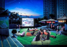 'Magic Carpet: Tin Shui Wai' turns the Tin Sau Bazaar  into an outdoor cinema for one night at the Mid-Autumn Festival. (Image: Jimmy Ho Tsz-wai)