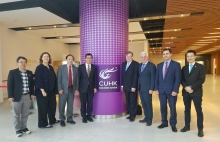 (From left) Prof. Liu Ming, Associate Professor of Department of Finance and Director of MBA Program in Finance, CUHK Business School; Ms. Stephanie Villemagne, Associate Dean of Graduate Programs and Director of MBA Programs, CUHK Business School; Prof. Zhongming Wang, Former Dean of Zhejiang University School of Management and Director of the Zhejiang University Global Entrepreneurship Research Centre; Prof. Kalok Chan, Dean of CUHK Business School and Wei Lun Professor of CUHK; Prof. Andrew Lock, Dean Emeritus of Leeds University Business School, UK and Chair of the International Accreditation Advisory Board of AMBA; Prof. Bodo Schlegelmilch, Founding Dean of WU Executive Academy, Vienna University of Economics and Business and Vice-Chair of the Board of Trustees of AMBA; Mr. George Iliev, Director of Development Markets, AMBA; Prof. Dominic Chan, Associate Professor of Practice in Entrepreneurship and Associate Director of EMBA Program, CUHK Business School