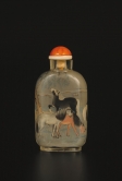 Inside-painted snuff bottle with Mu Wang’s eight horses
By Ye Zhongsan
Republic, dated 1930
Mr. Humphrey K.F. Hui Loan