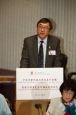 Prof. Joseph J.Y. Sung, Vice-Chancellor of CUHK, one of the initiating universities, delivers a speech.