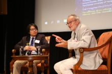 Dr. Jean-Loup Puget (right) and Professor Li Hua Bai, Assistant Professor, Department of Physics, CUHK.