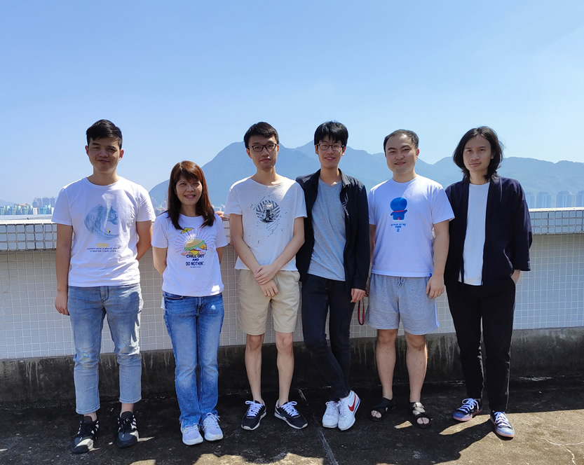 From left to right, Xinshi Zang, Prof. Young, Lixin Liu, Fangzhou Wang, Jingsong Chen, and Jinwei Liu