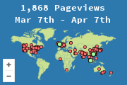 Locations of visitors to this page