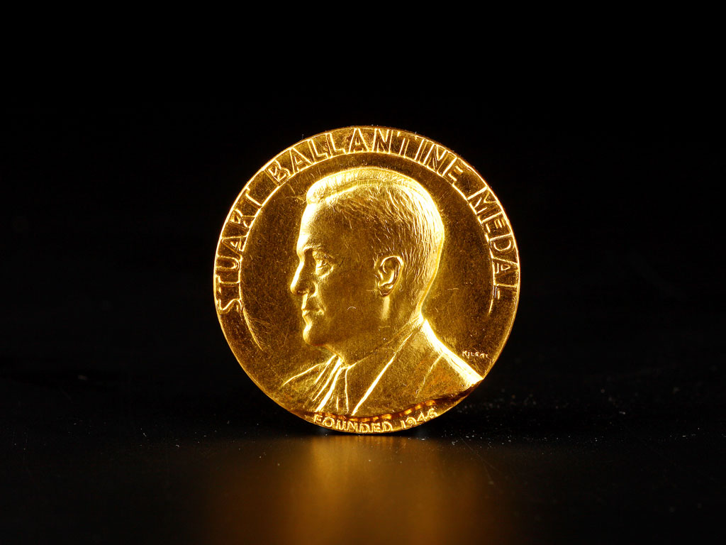 Professor Charles K. Kao's Stuart Ballantine Medal (1977)