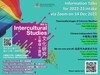 Information Talks - MA in Intercultural Studies