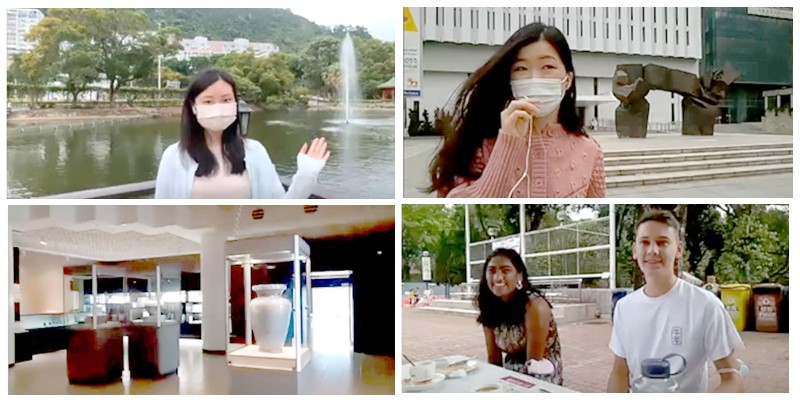 The CUHK virtual campus tour introduces numerous campus landmarks and interviews exchange students on campus.