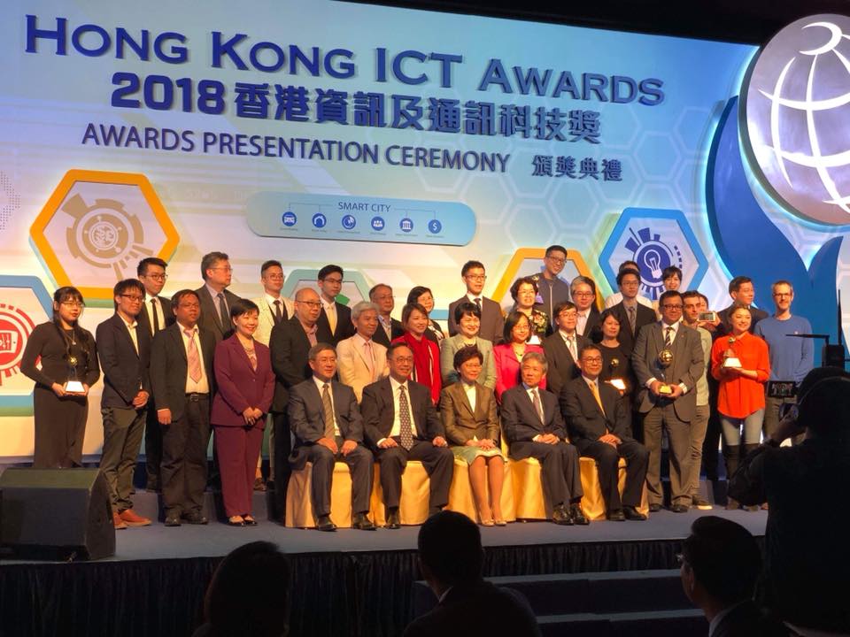 Professor Helen Meng and her team received the HKICT Award 2018 Silver Award for Smart Inclusion