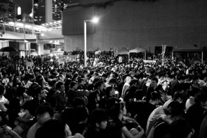 Tens of thousands of people, including many students, joined the anti-national education protest at Civic Square