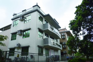 A ding house in Sha Po Village in Yuen Long. 